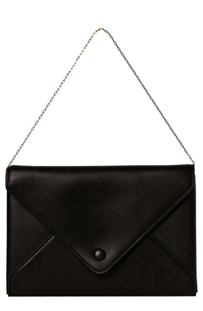 Shop The Row Leather Envelope Bag In Black