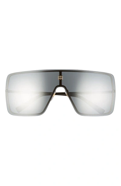 Shop Givenchy Shield Sunglasses In Gold/ Silver