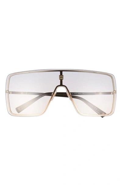 Shop Givenchy Shield Sunglasses In Gold/ Plum