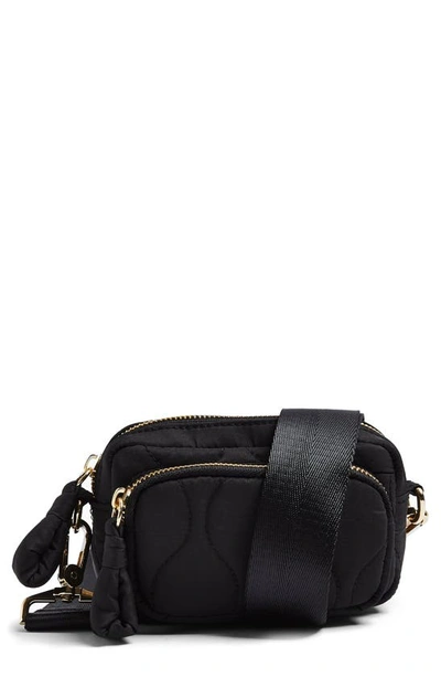 Shop Topshop Micro Quilted Crossbody Bag In Black