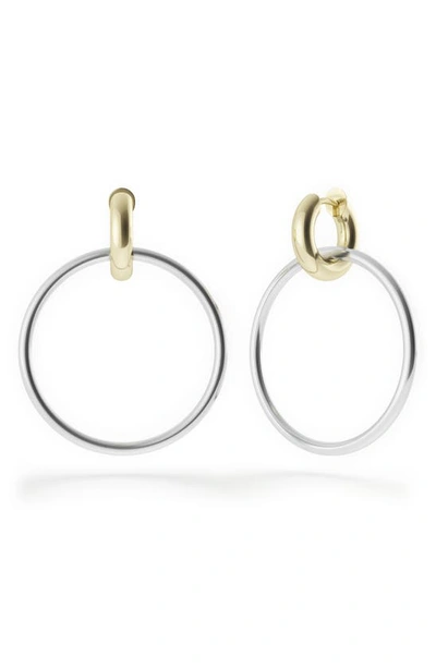 Shop Spinelli Kilcollin Casseus Hoop Earrings In Silver/gold