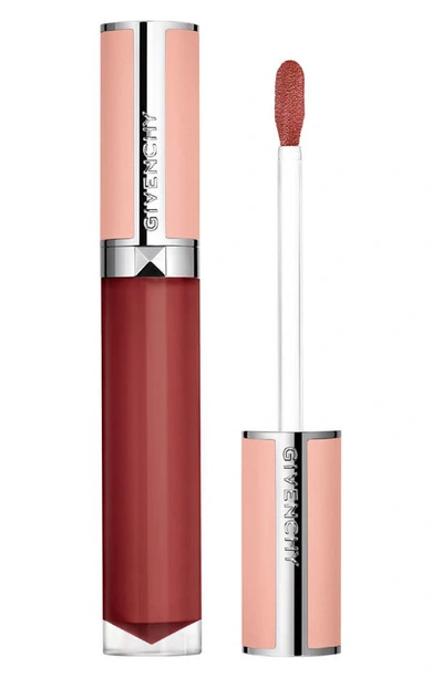Shop Givenchy Le Rose Liquid Lip Balm In 19 Woody Red