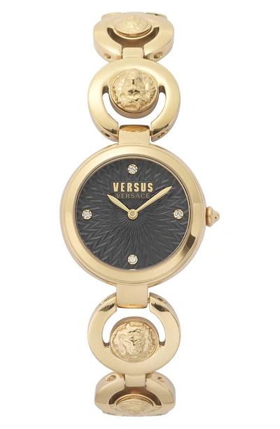 Shop Versus Peking Road Bracelet Watch, 28mm In Gold/ Black/ Gold