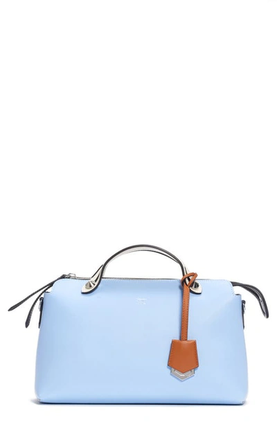 Shop Fendi Medium By The Way Leather Satchel In Blue