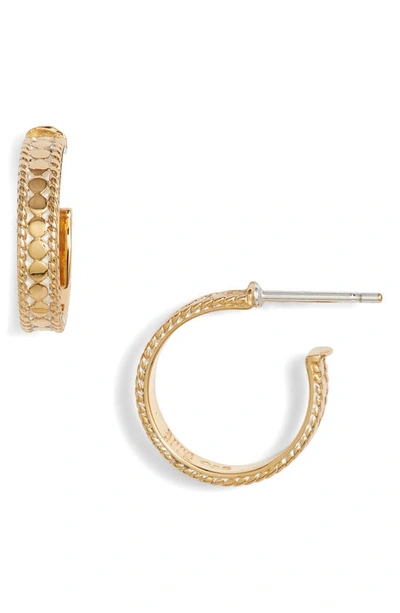 Shop Anna Beck Small Hoop Earrings In Gold