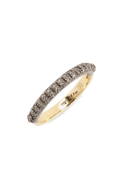 Shop Armenta Old World Stackable Diamond Ring In Yellow Gold/ Gold