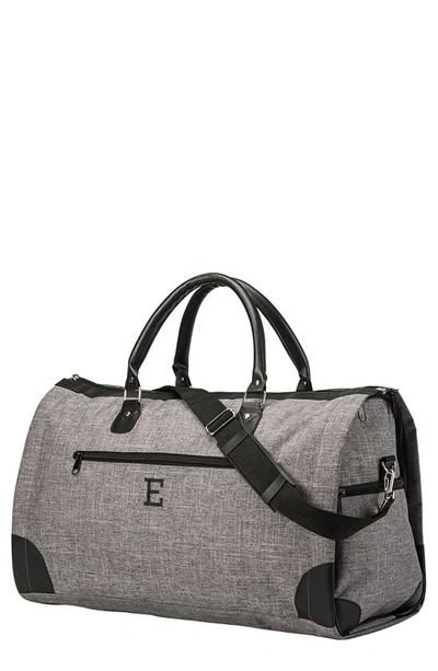 Shop Cathy's Concepts Cathys Concepts Monogram Duffle/garment Bag In Grey E