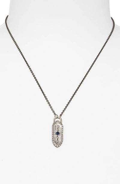 Shop Armenta New World Shield Pendant Necklace In Silver