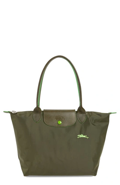 Shop Longchamp Le Pliage Club Medium Shoulder Tote In Fir