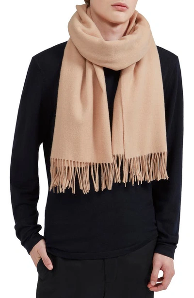 Shop Mulberry Solid Wool Scarf In Rosewater