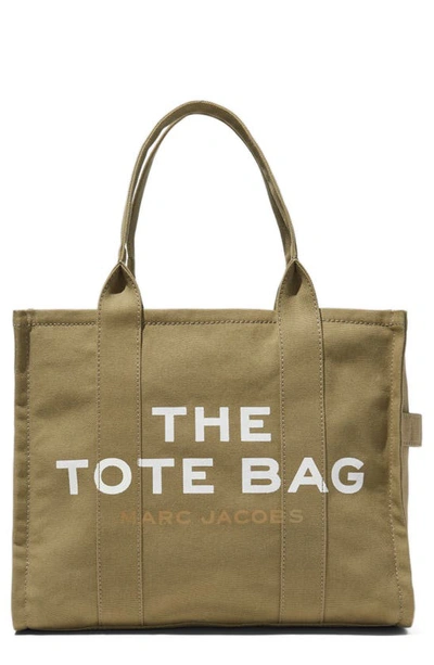 Shop The Marc Jacobs Marc Jacobs The Canvas Large Tote Bag In Slate Green