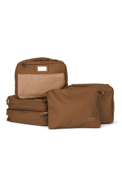 Shop Calpak 5-piece Packing Cube Set In Hazel