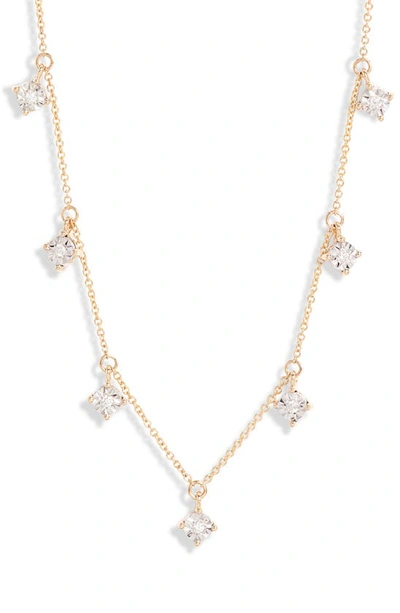 Shop Dana Rebecca Designs Dana Rebecca Ava Bea Diamond Station Charm Necklace In Yellow Gold/ Diamond