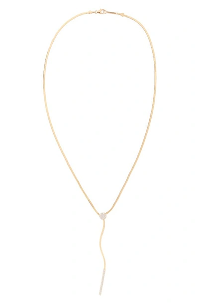 Shop Lana Jewelry Flawless Liquid Gold Chime Y-necklace In Yellow Gold