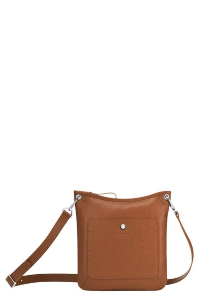 Shop Longchamp Le Foulonne Leather Bag In Caramel