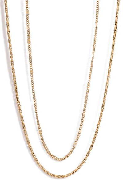 Shop Jenny Bird Surfside Layered Chain Necklace In Gold