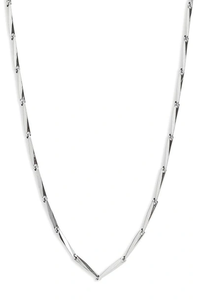 Shop Jenny Bird Sunbeam Link Necklace In High Polish Silver