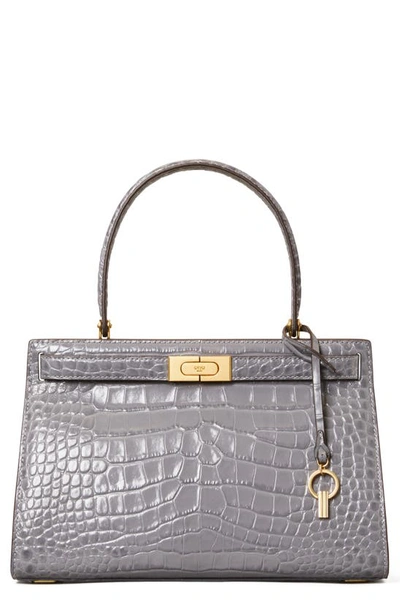 Lee radziwill petite crocodile crossbody bag Tory Burch Black in Crocodile  - 23002401