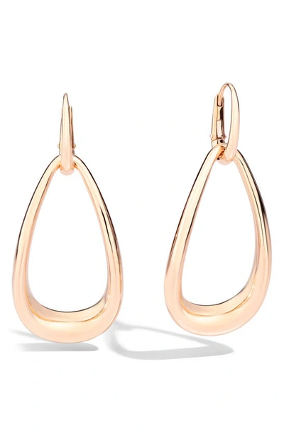 Shop Pomellato Fantina Drop Earrings In Rose Gold