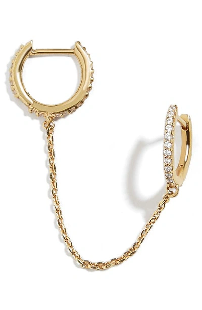 Shop Baublebar 18k Gold Vermeil Pavé Chain Earrings