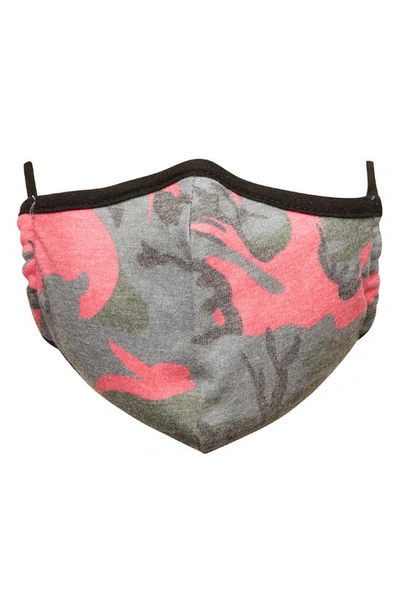 Shop Steve Madden Adult Knit Face Mask In Hot Pink