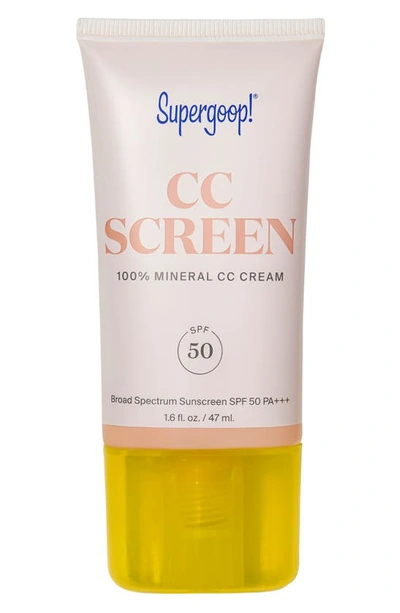 Shop Supergoopr Supergoop! Cc Screen 100% Mineral Cc Cream Spf 50 In 100c