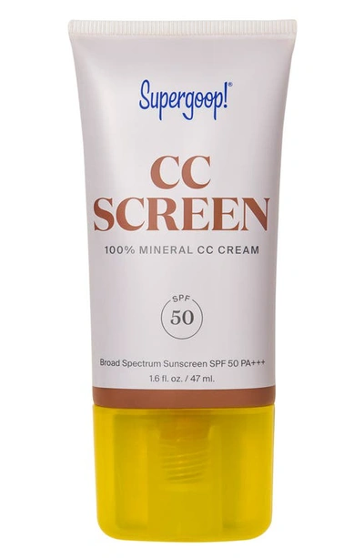 Shop Supergoopr Supergoop! Cc Screen 100% Mineral Cc Cream Spf 50 In 400c
