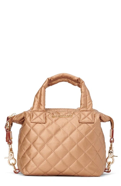 Shop Mz Wallace Micro Sutton Tote In Copper