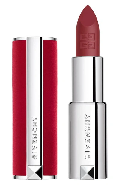 Shop Givenchy Le Rouge Deep Velvet Matte Lipstick In N38 Grenat Fume