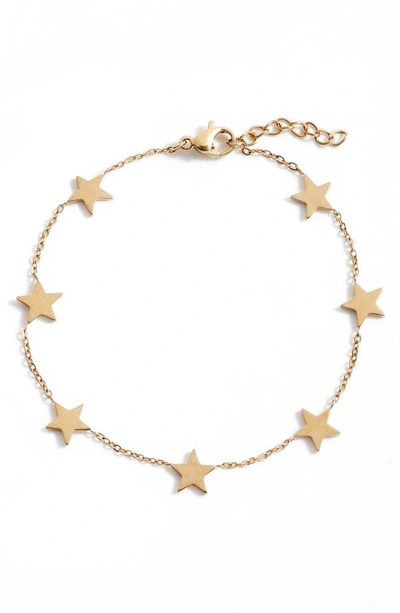 Shop Knotty Delicate Star Bracelet In Gold
