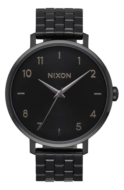 Shop Nixon The Arrow Bracelet Watch, 38mm In Black