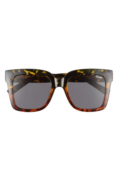 Shop Quay Icy 58mm Ombré Sunglasses In Tort Fade/ Smoke