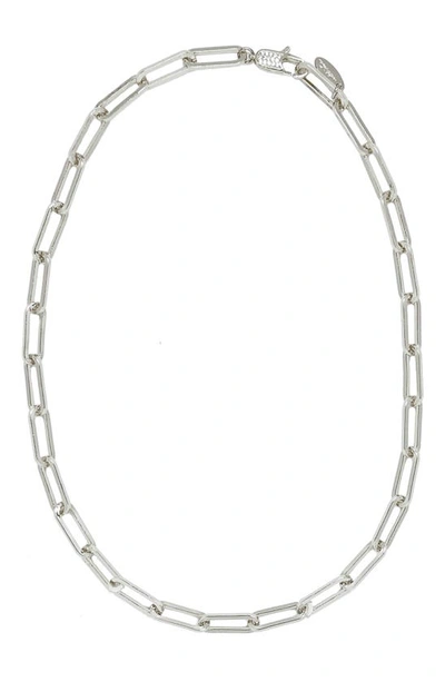 Shop Ettika Simple Chain Necklace In Silver