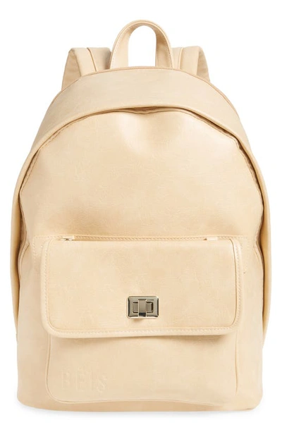 Shop Beis The 2-in-1 Faux Leather Backpack In Beige