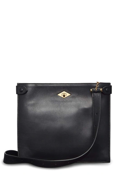 Shop Metier The Stowaway Leather Crossbody Bag In Black