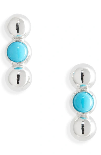 Shop Anzie Dew Drop Turquoise & Silver Stud Earrings