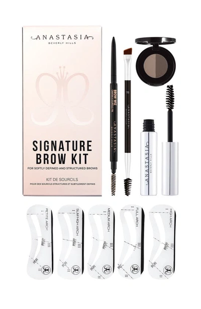 Shop Anastasia Beverly Hills Signature Brow Kit In Dark Brown