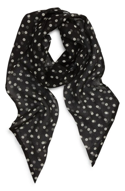 Monogram Silk Scarf (Black) – ShayDee Beauty Co.