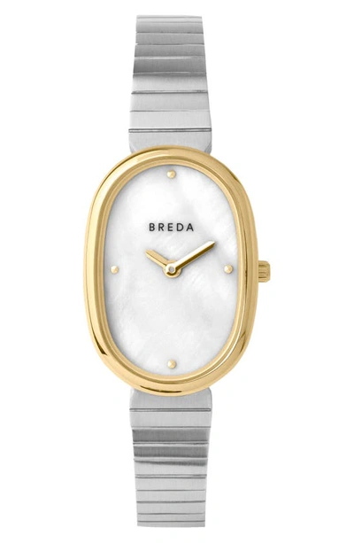 Shop Breda Jane Bracelet Watch, 23mm In Gold/ Silver/ Pearl