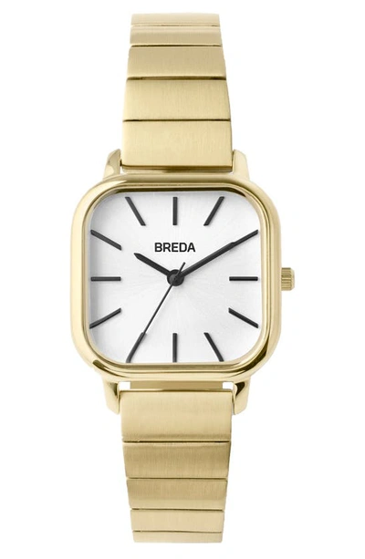Shop Breda Esther Bracelet Watch, 26mm In Gold/ Gold/ Ivory