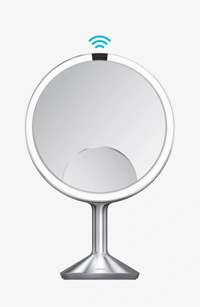 Shop Simplehuman Trio Max Sensor Mirror In Brushed Stainless Steel