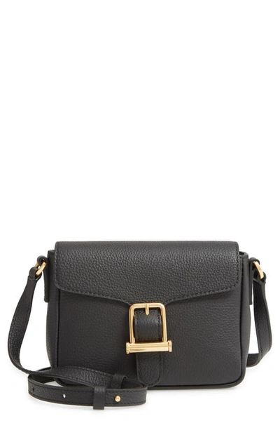 Shop Hugo Boss Kristin Leather Crossbody Bag In Black