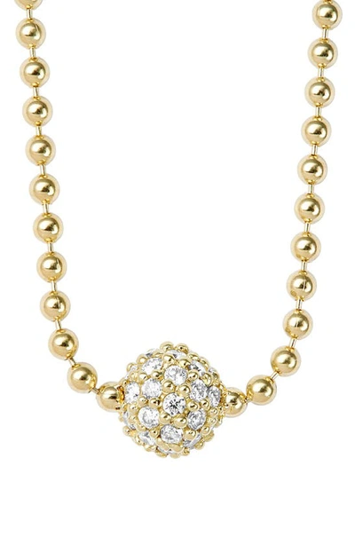 Shop Lagos 'covet' Diamond Pavé Pendant Necklace In Gold/ Diamond