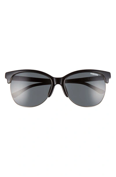 Shop Smith 'rebel' 57mm Cat Eye Sunglasses In Black/ Grey