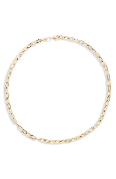 Shop Ef Collection Jumbo Link 14k Gold Necklace In Yellow Gold