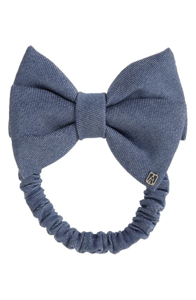 Shop Alexandre De Paris Denim Hair Tie