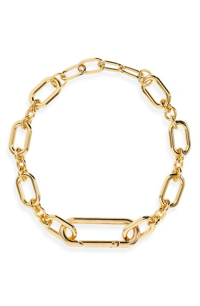 Shop Aliou Sai Chain Necklace In Gold