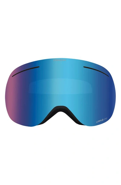 Shop Dragon Xi Frameless Snow Goggles In Navy/ Blue Ion/ Amber