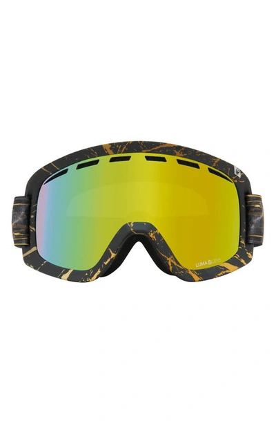 Shop Dragon D1 Otg Snow Goggles With Bonus Lens In 14 Karat/ Gold Ion/ Amber