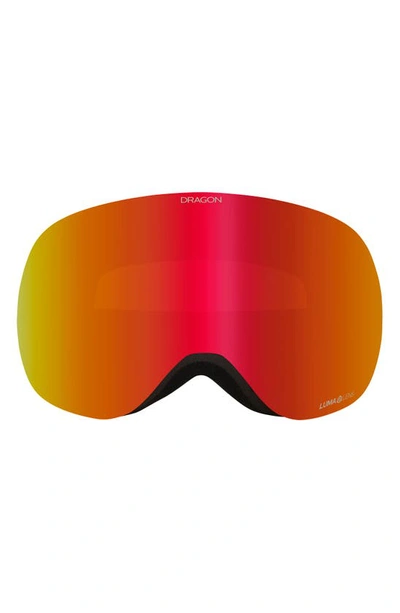 Shop Dragon Xi Frameless Snow Goggles In Split/ Red Ion/ Light Rose